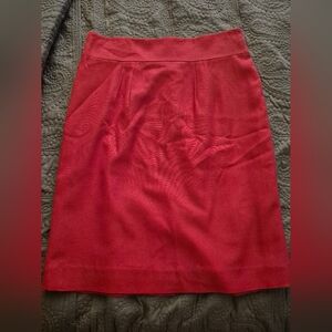 Classiques Entier Vibrant Red Pencil Skirt